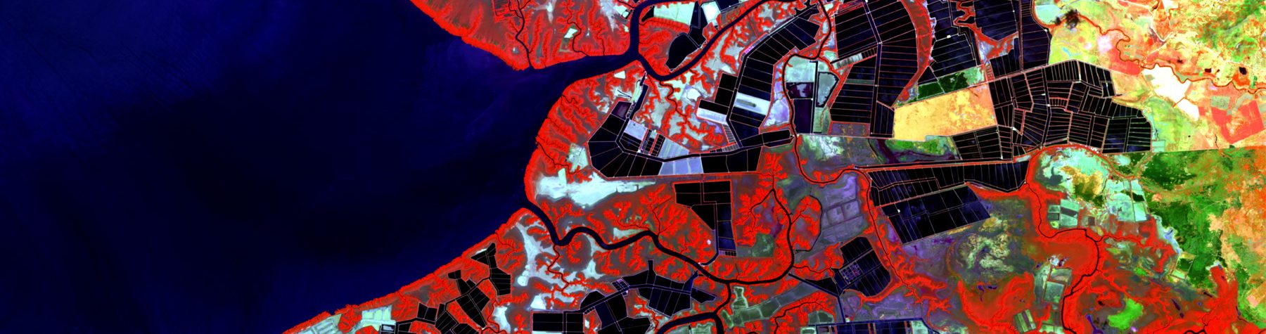 Geospatial Data Analytics Online Graduate Certificate: Satellite Imagery of Shrimp Farming Beds in Nicaragua. 